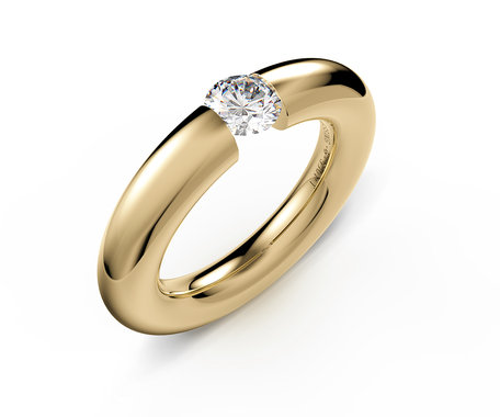 Prsten s diamantem Spannring