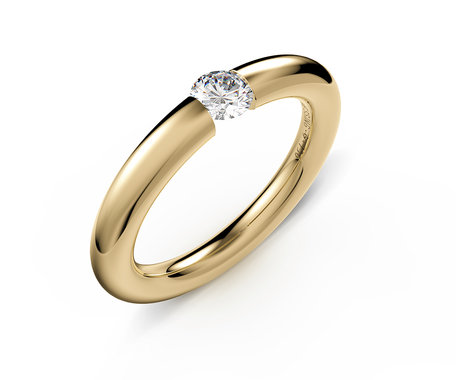 Prsten s diamantem Spannring