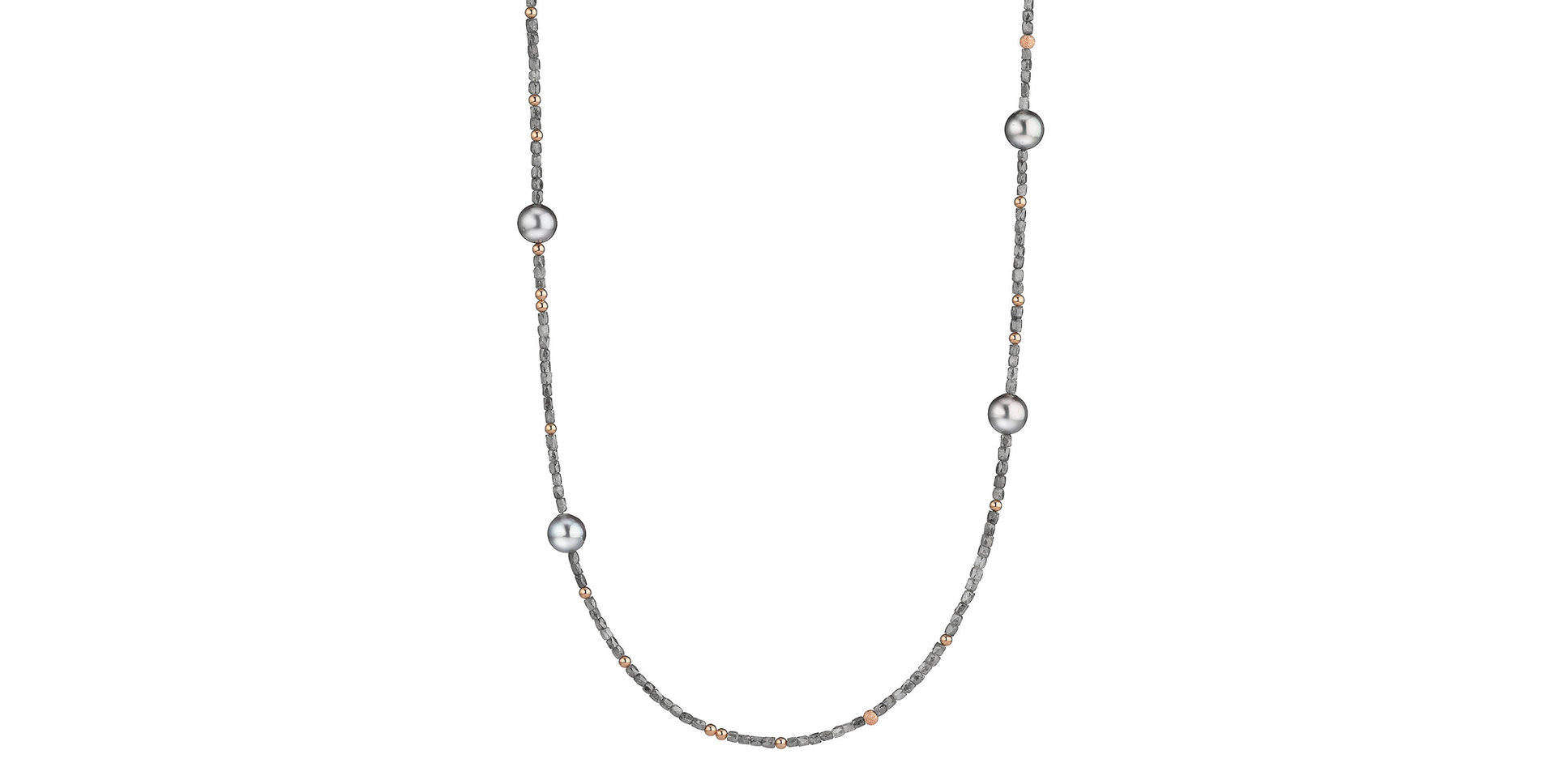 Náhrdelník s diamanty a perlou Castaway