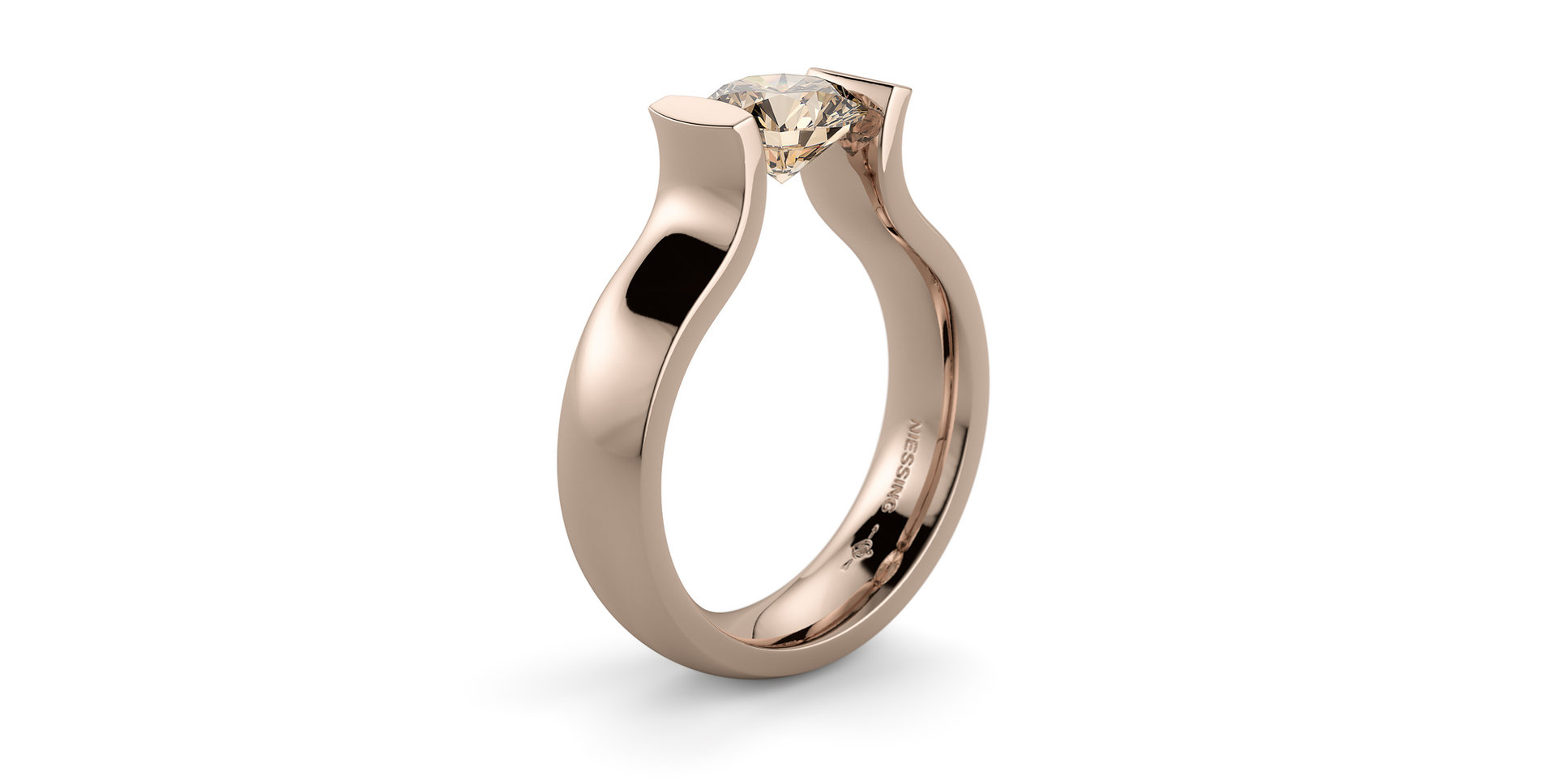 Prsten s diamantem Spannring Lucia