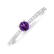 Prsten s diamanty a ametystem brazil Gem Simplicity brazil5