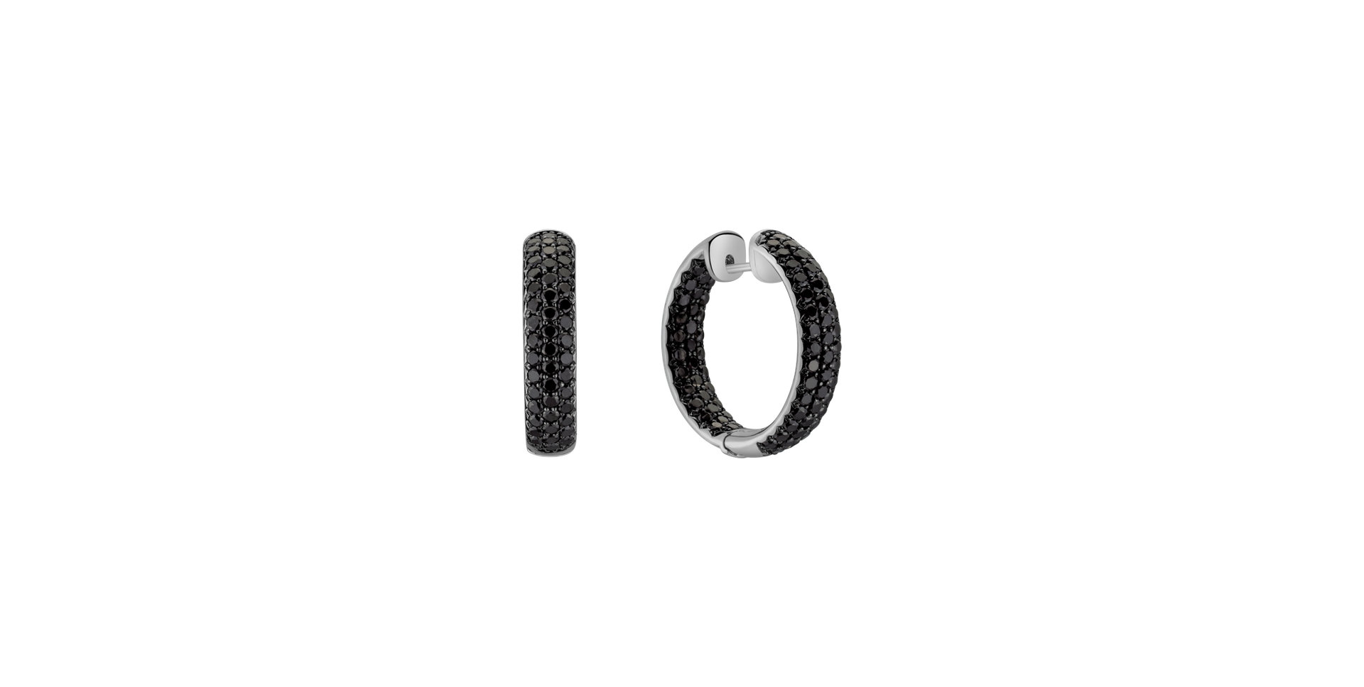 Náušnice s černými diamanty Aristocratic Taste
