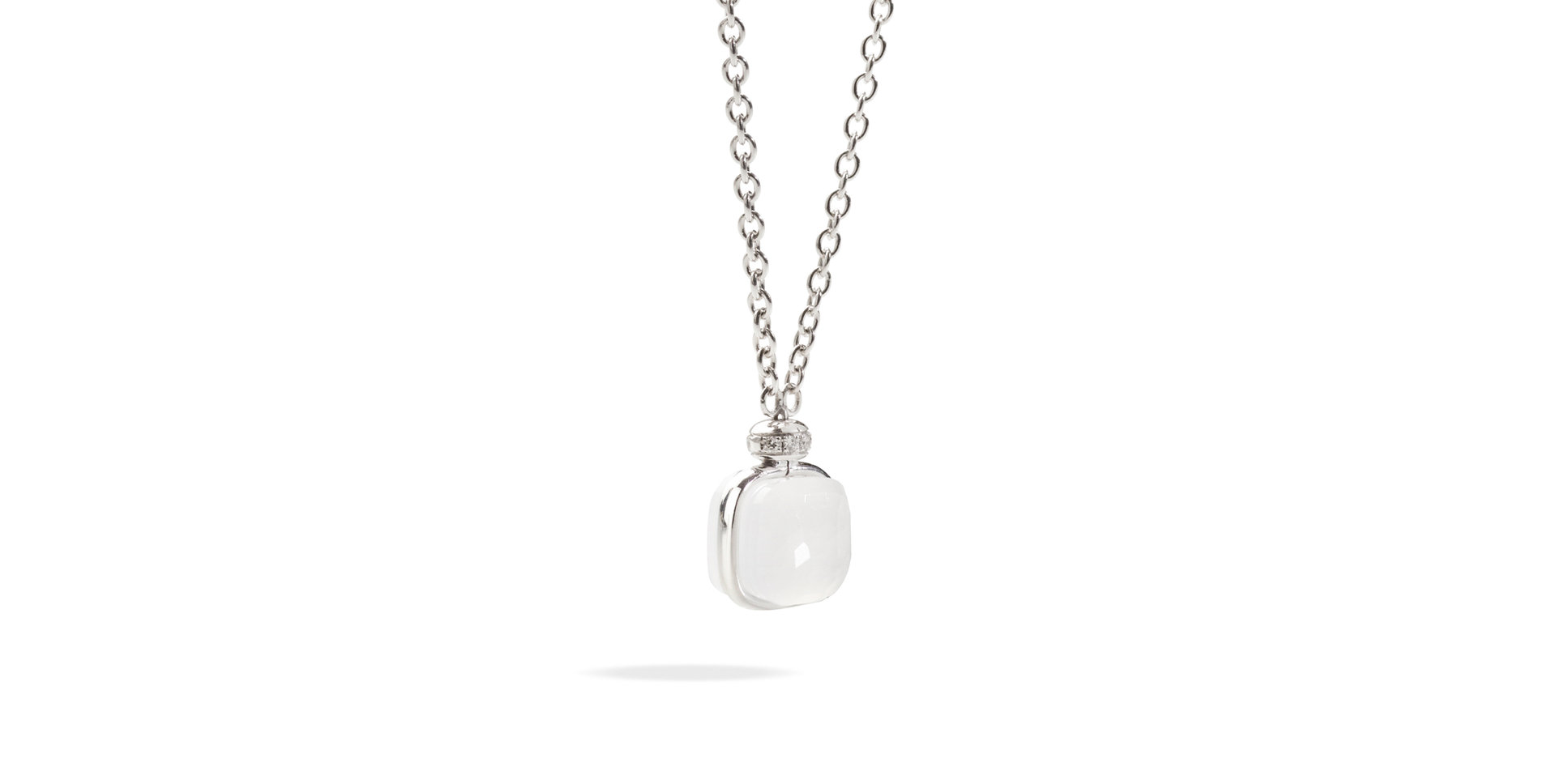 Náhrdelník s diamanty a quartzem Nudo