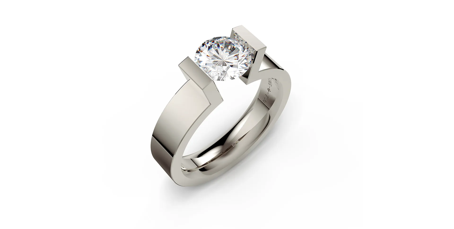 Prsten s diamantem Spannring HighEnd C