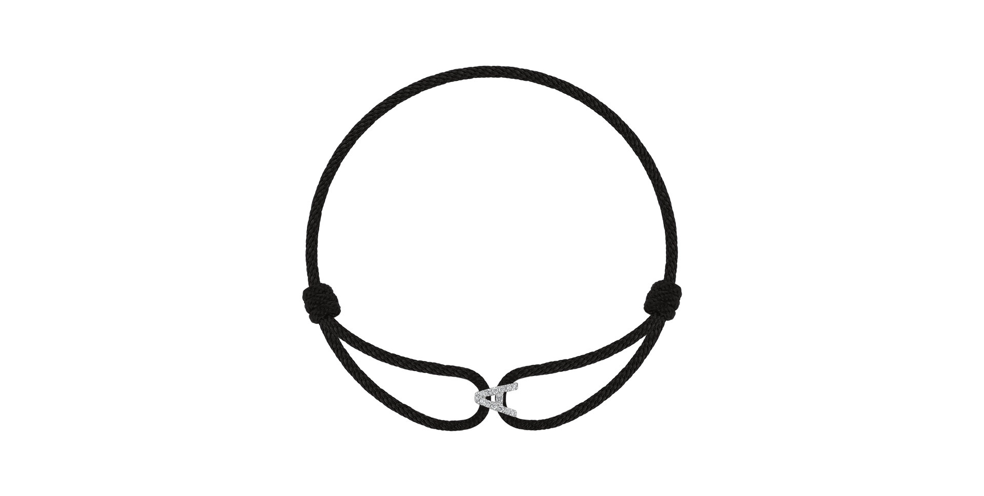 Náramek s diamanty Alphabet Delight