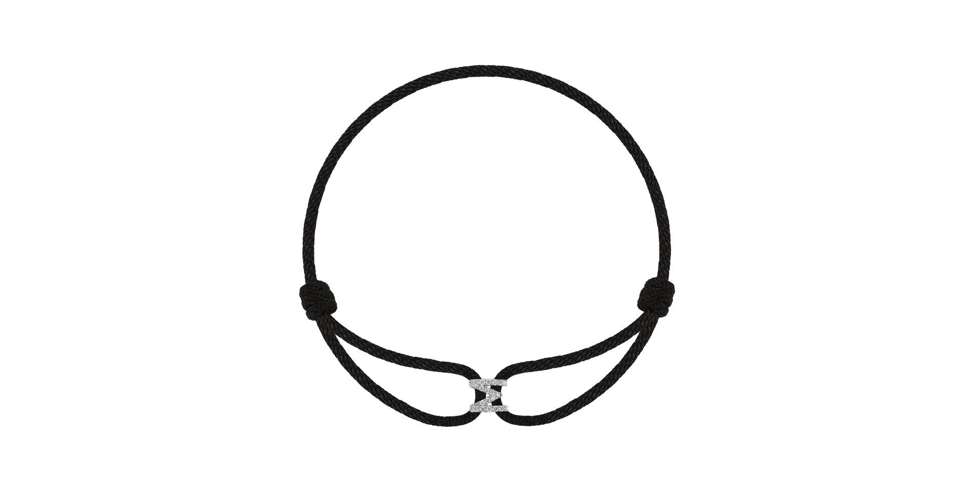 Náramek s diamanty Alphabet Delight