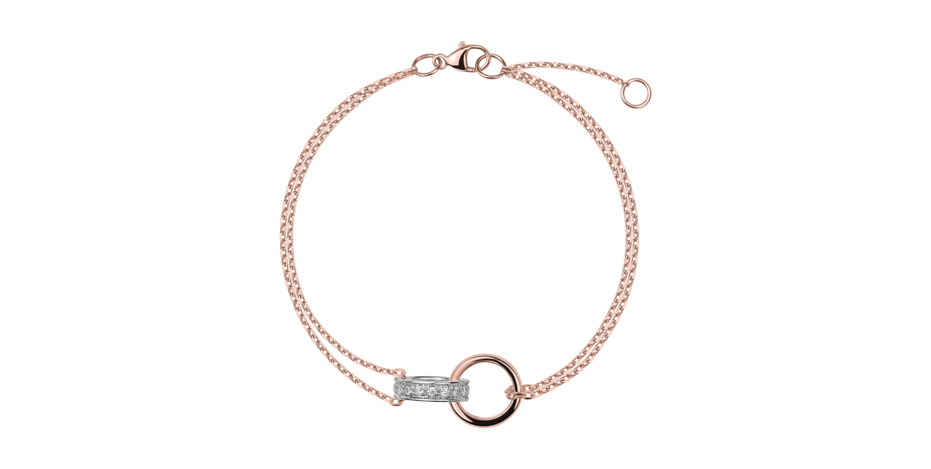 Náramek s diamanty Harmonic Bond