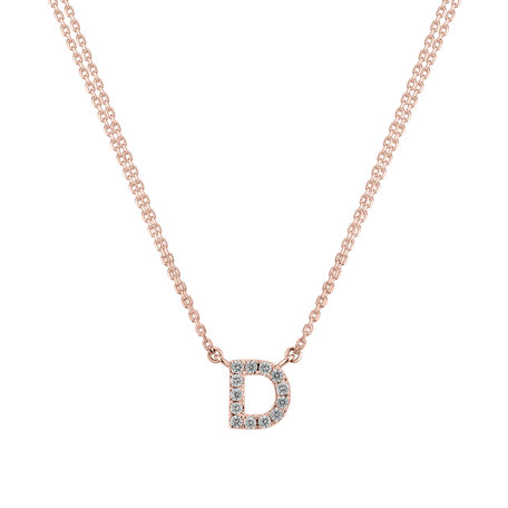 Náhrdelník s diamanty Shiny Alphabet