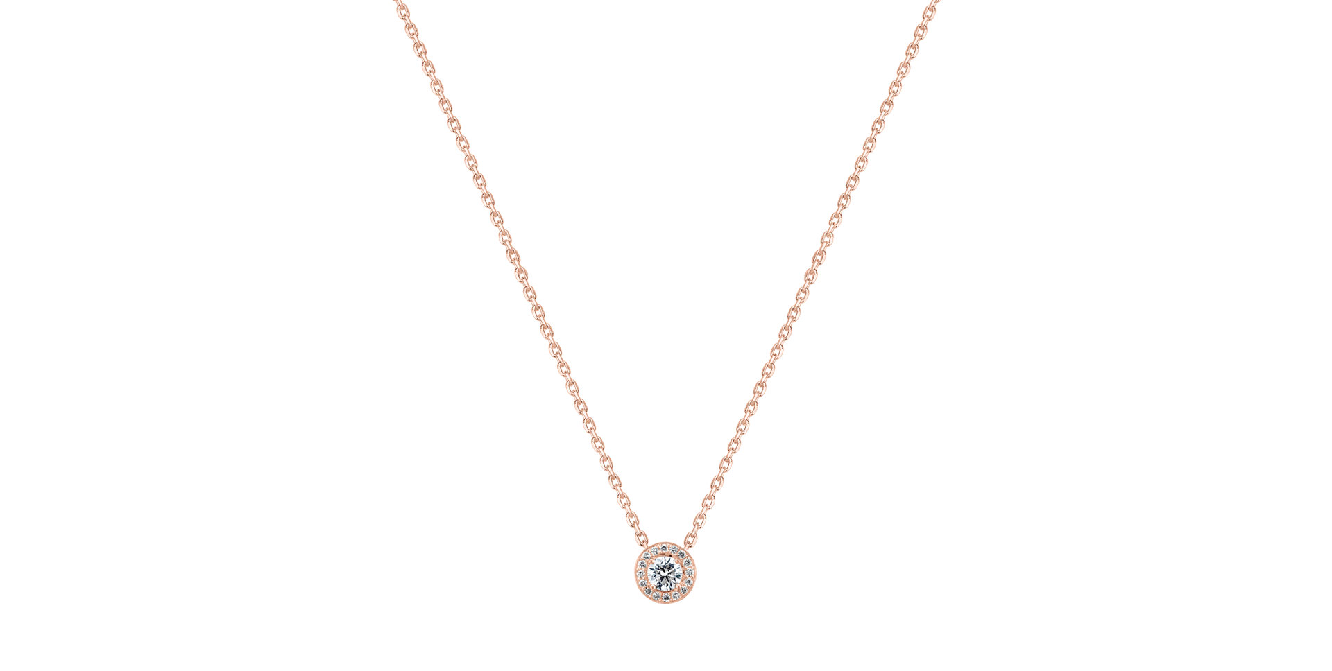 Náhrdelník s diamanty Glowing Moon