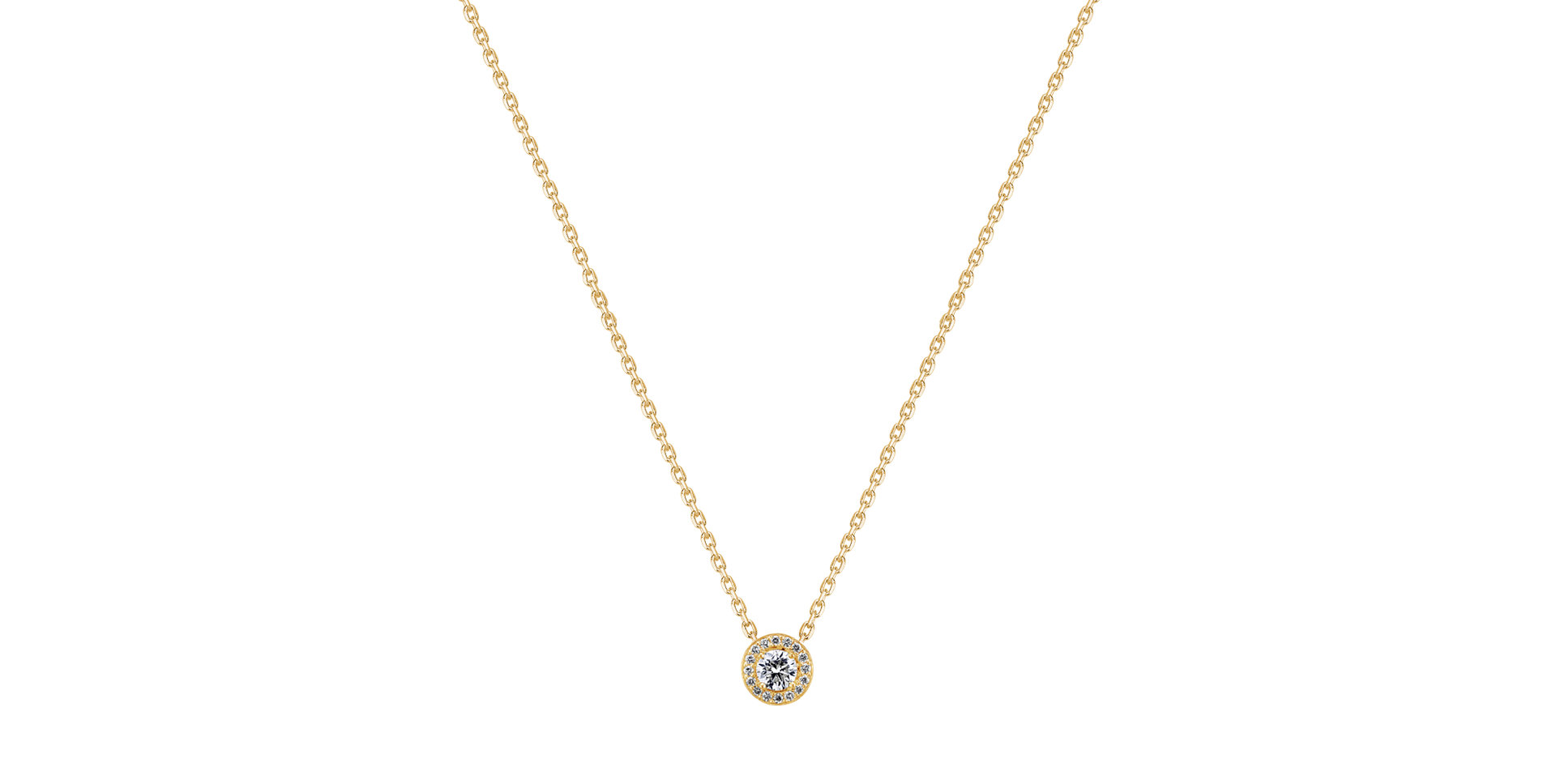 Náhrdelník s diamanty Glowing Moon