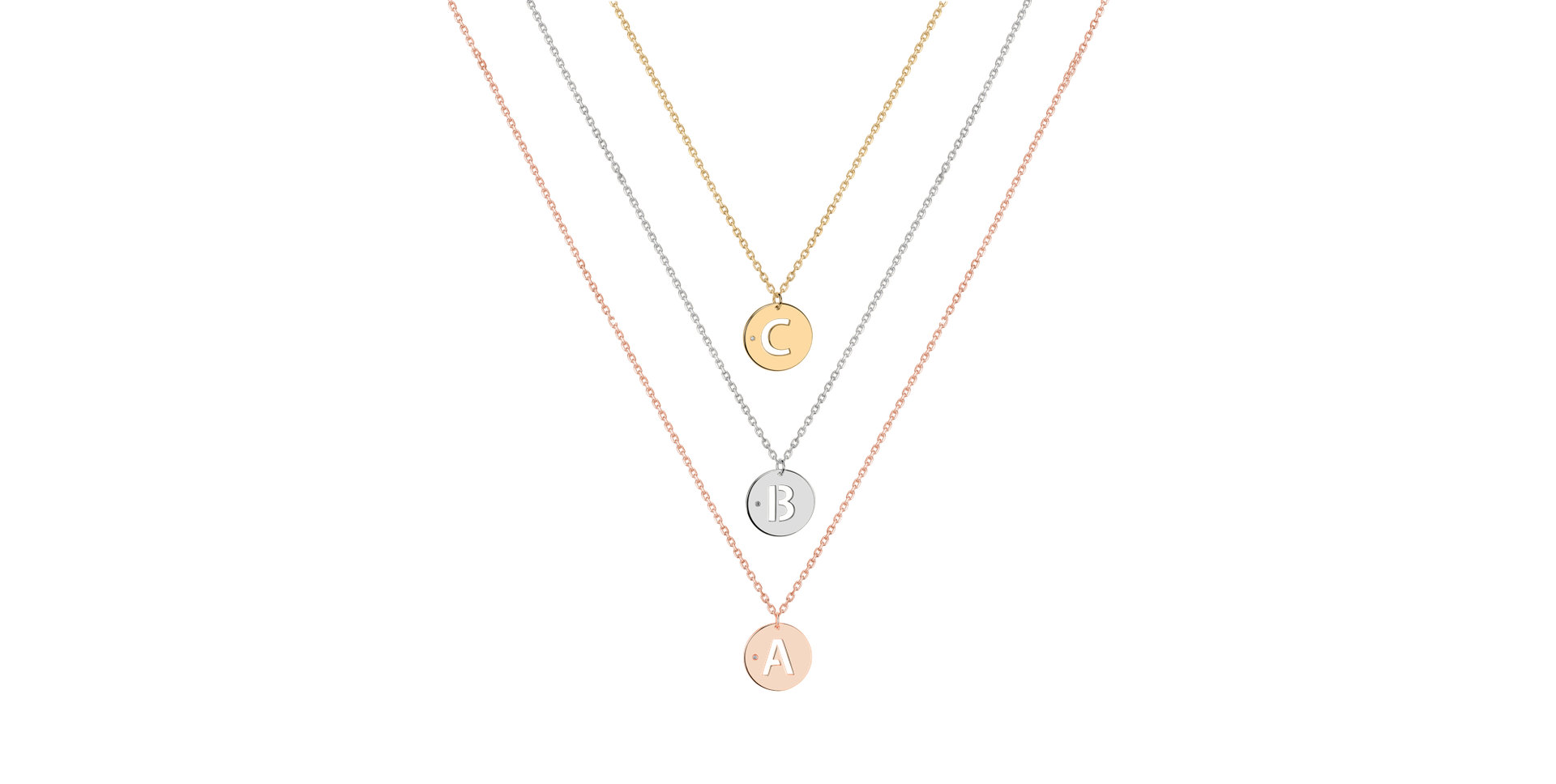 Náhrdelník s diamantem Cut Coins A