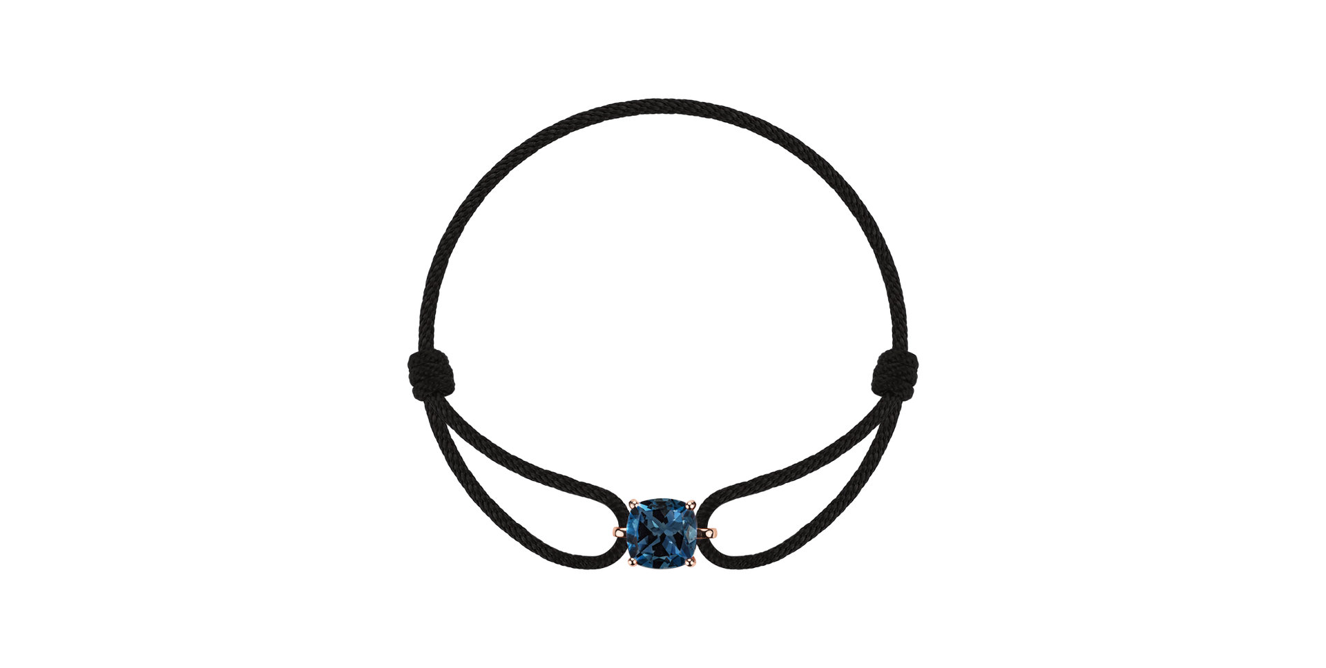 Náramek se šnůrkou a topazem london Faith