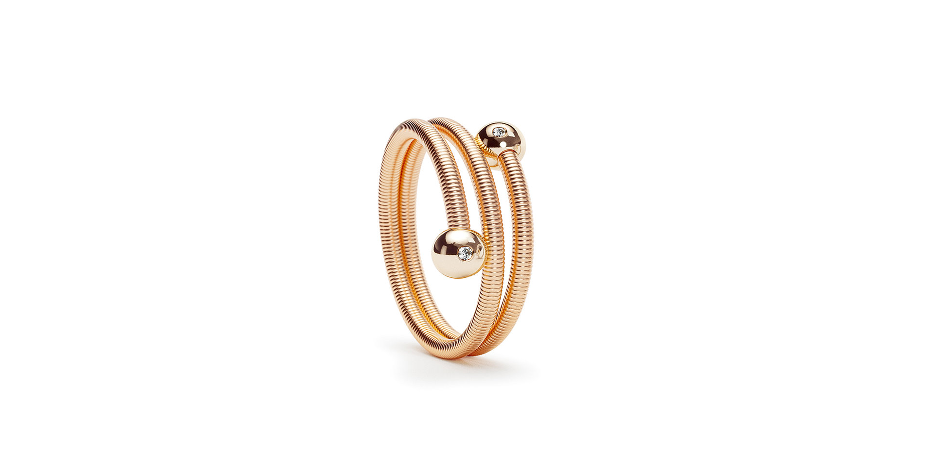 Prsten s diamanty Colette C Embrace ring 2 Windings