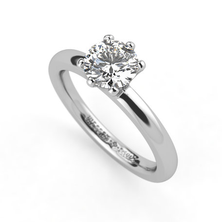 Prsten platina s diamantem Amatis 6 Prongs