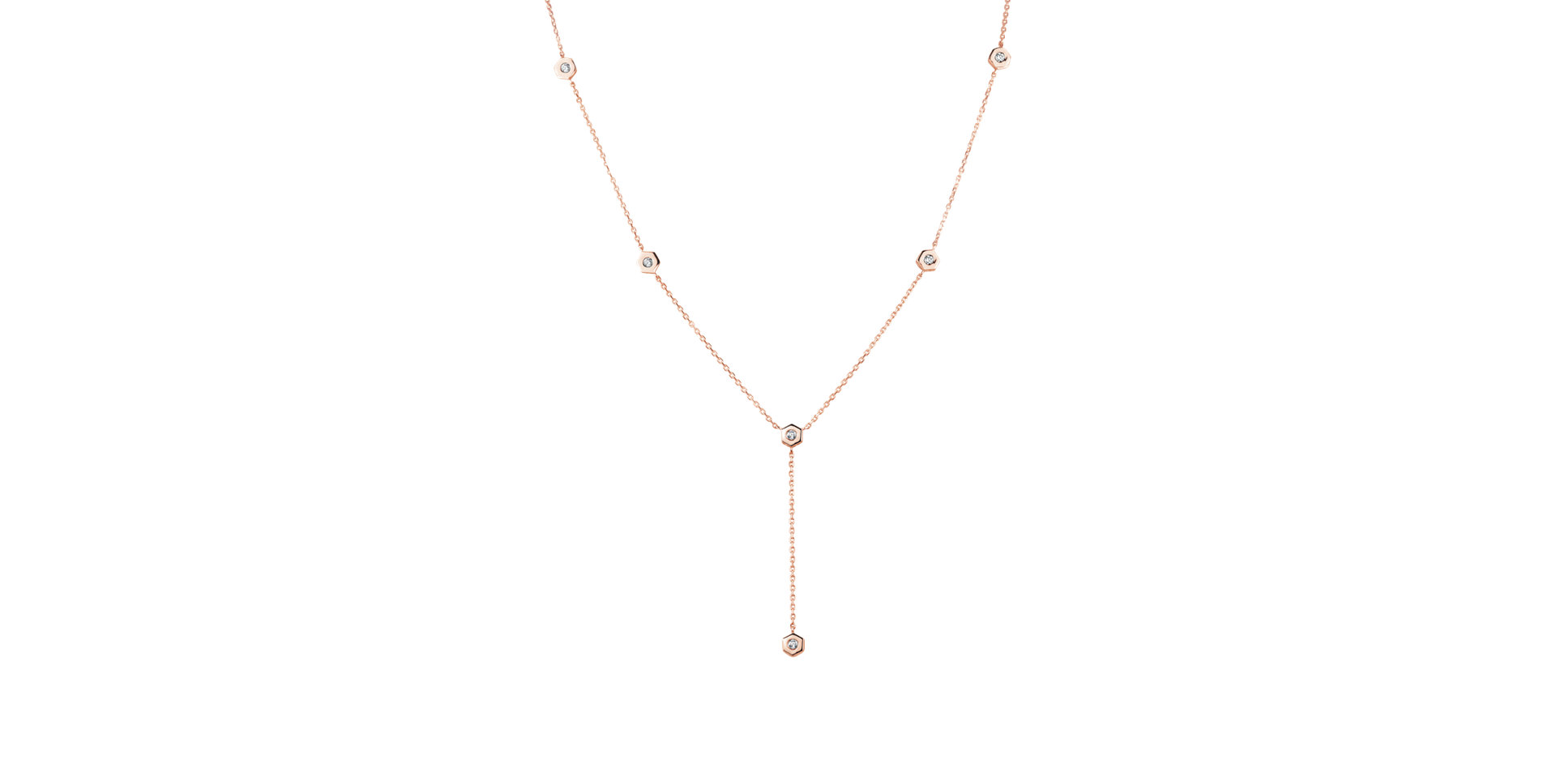 Náhrdelník s diamanty Six Sides