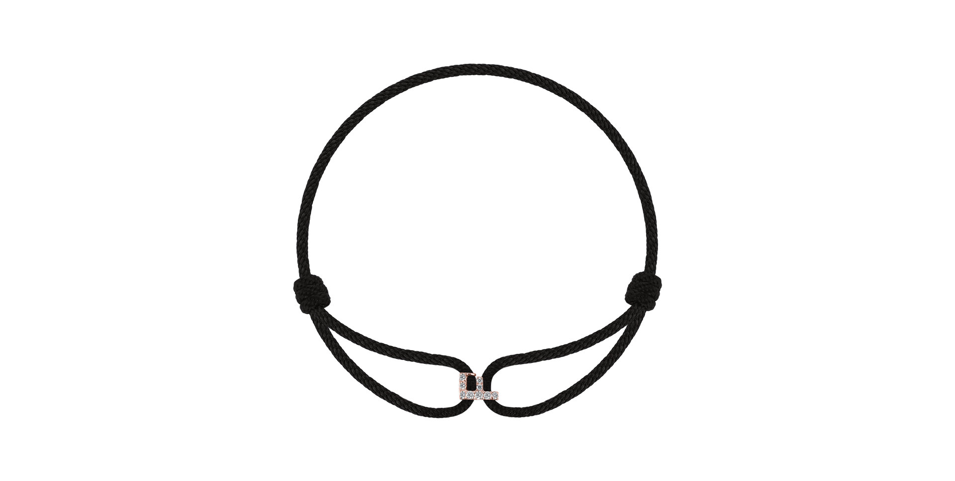 Náramek s diamanty Alphabet Delight