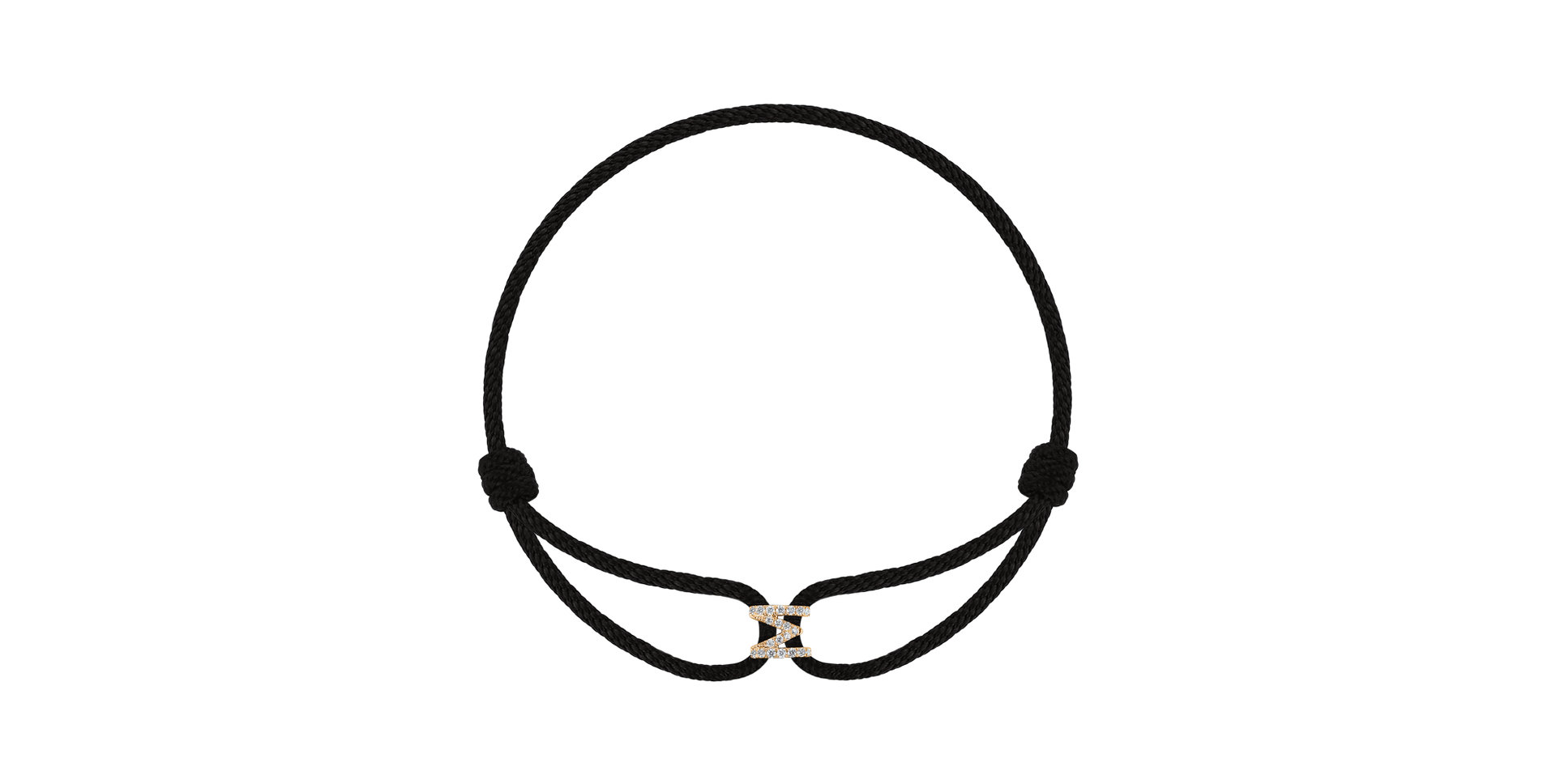 Náramek s diamanty Alphabet Delight