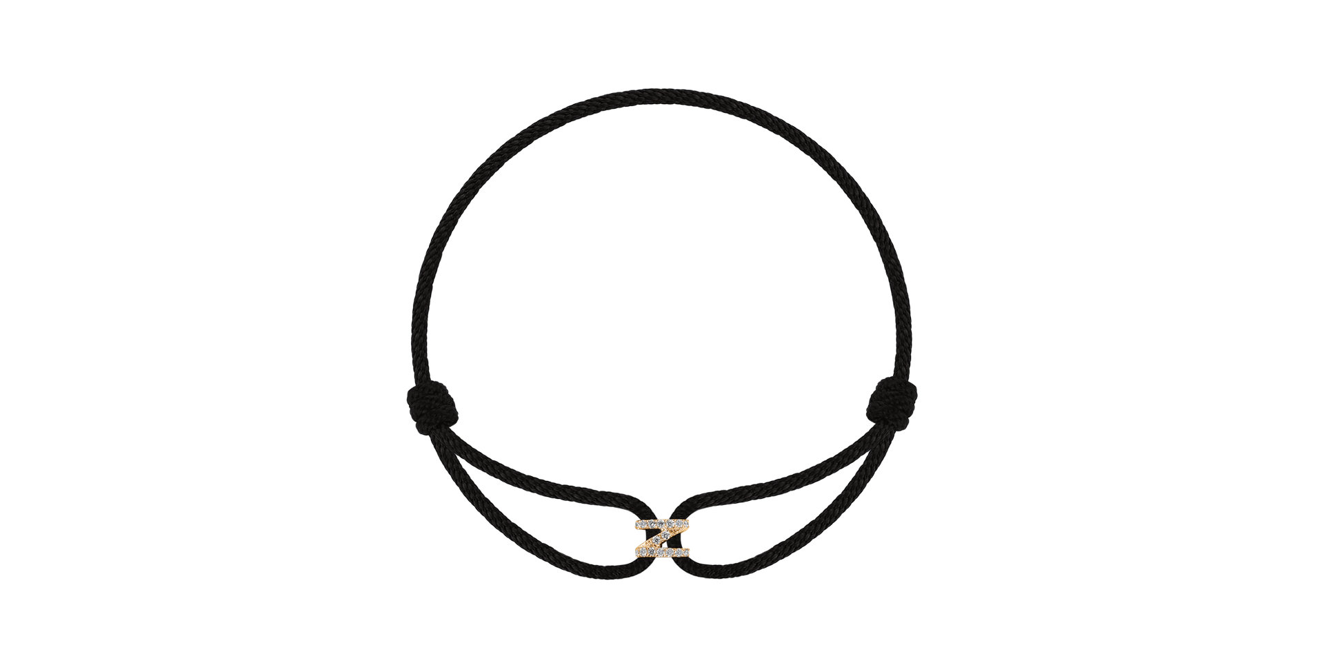 Náramek s diamanty Alphabet Delight