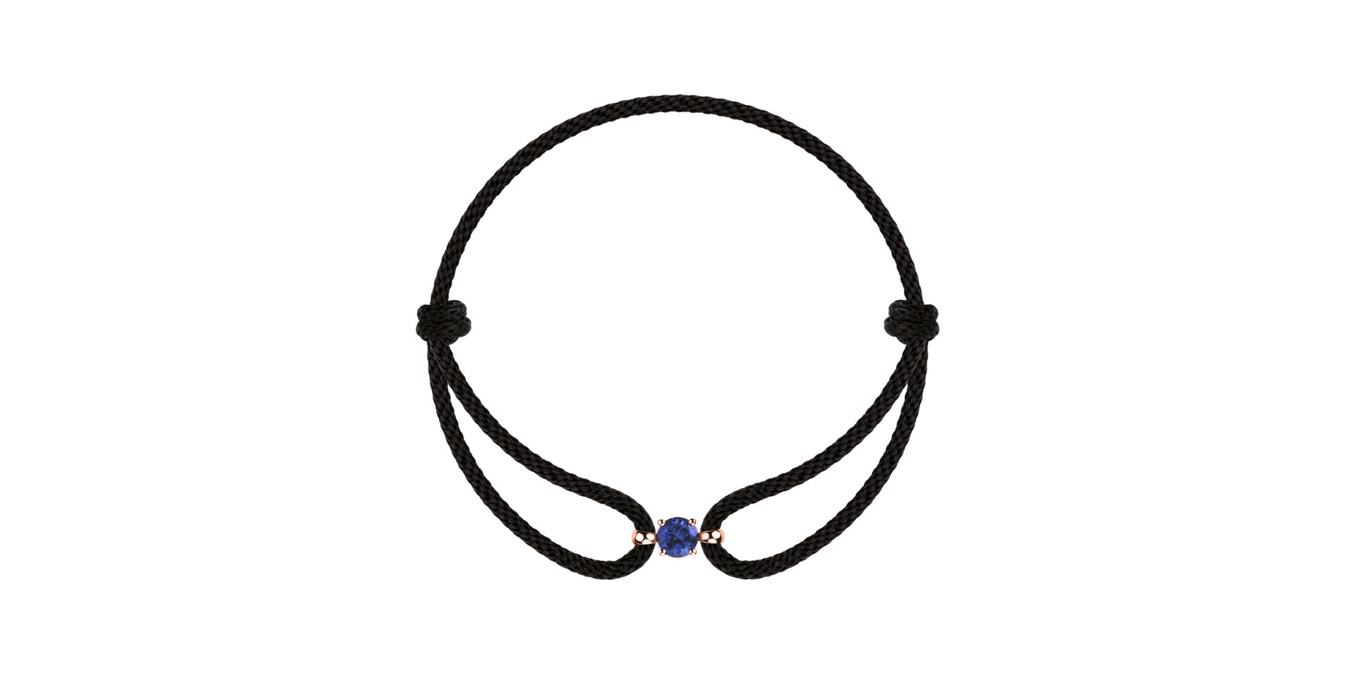 Náramek 14kt růžové zlato s tanzanitem Delilah