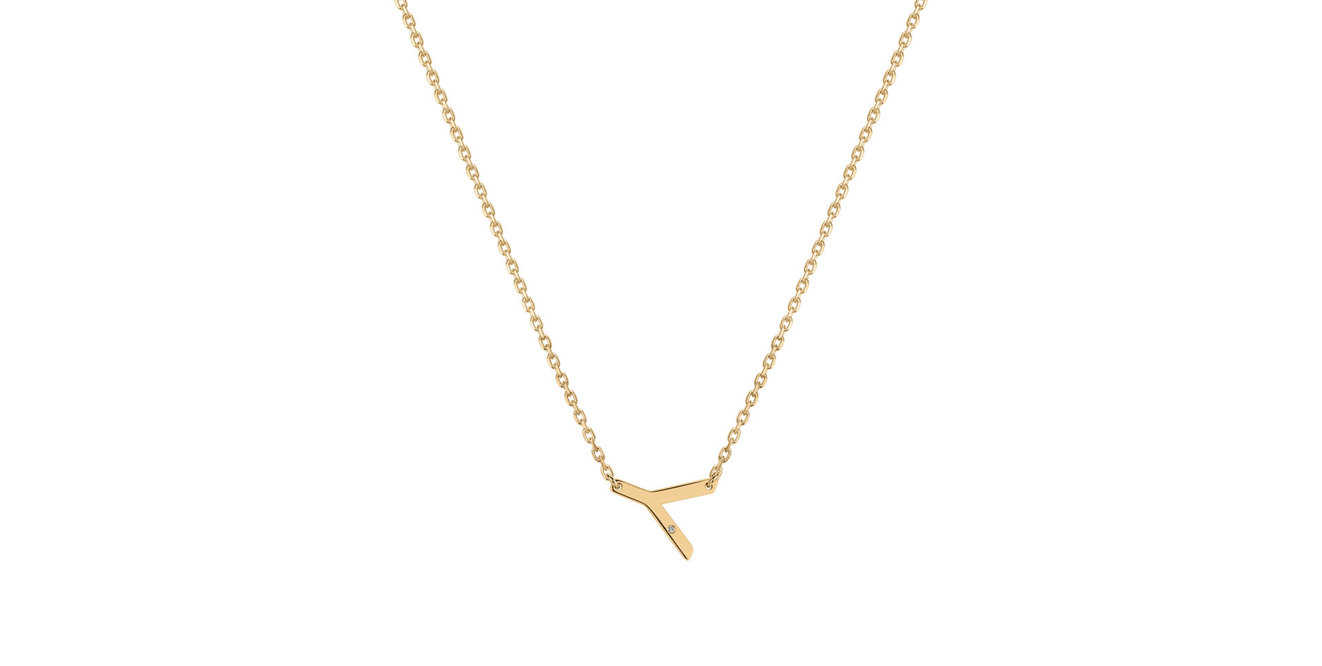 Náhrdelník s diamantem Big Laser Line Y