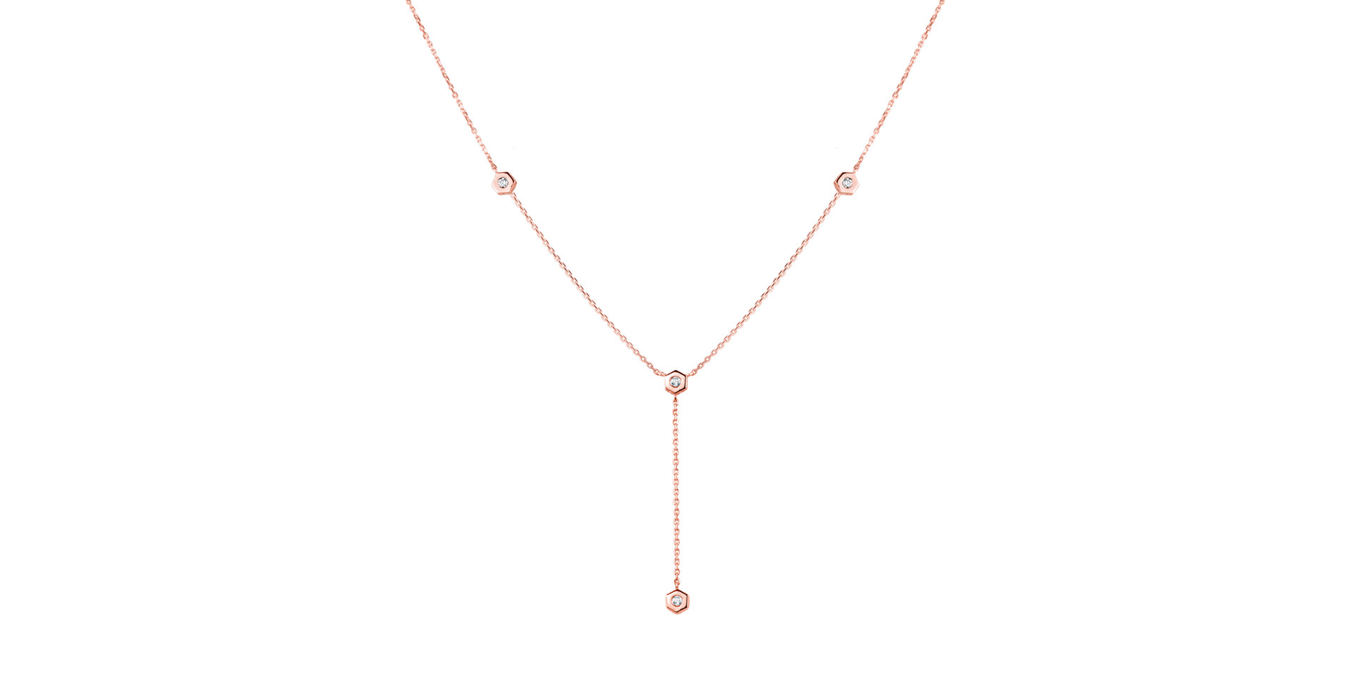 Náhrdelník s diamanty Six Sides