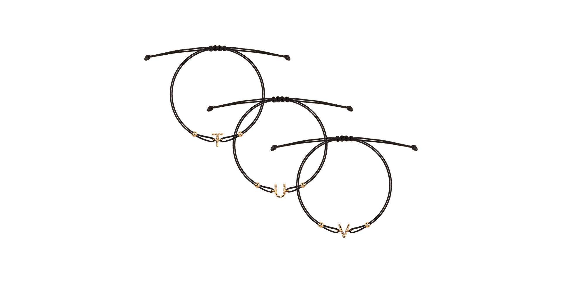 Náramek Spiral Alphabeth F