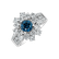 Prsten s modrým diamantem a bílými diamanty Eye of Luxury4