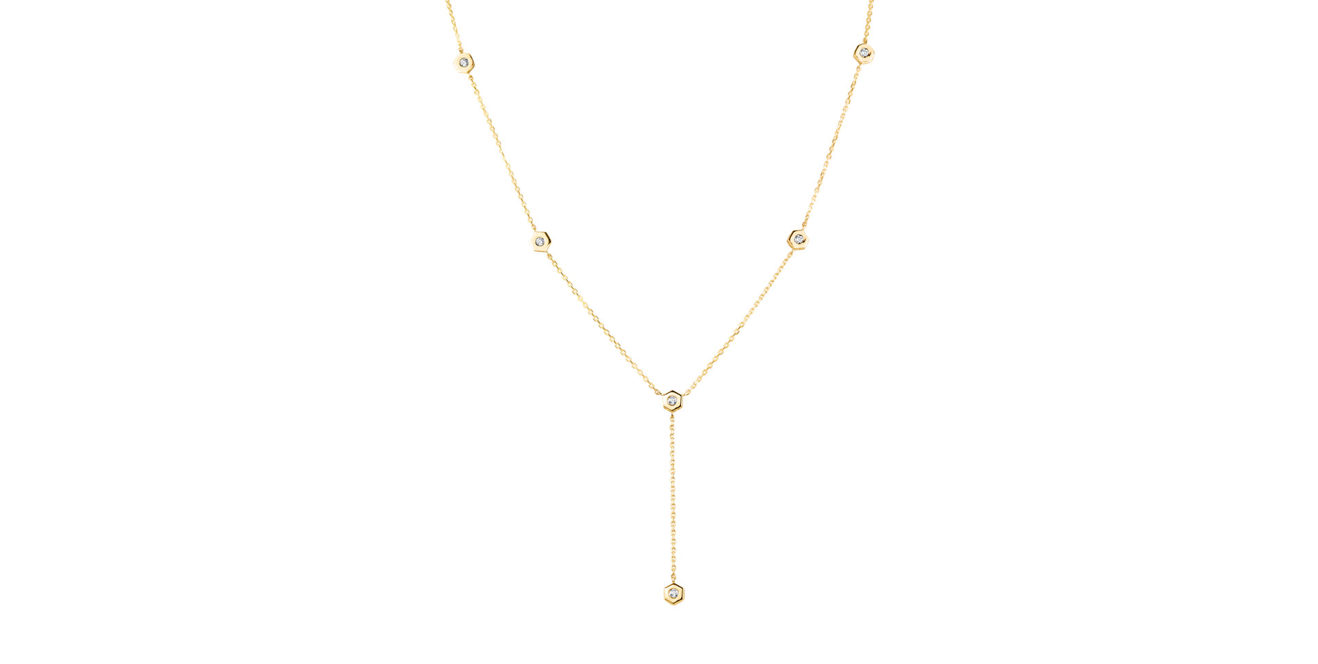 Náhrdelník s diamanty Six Sides