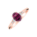 Prsten s diamanty a rhodolitem Elysandria4