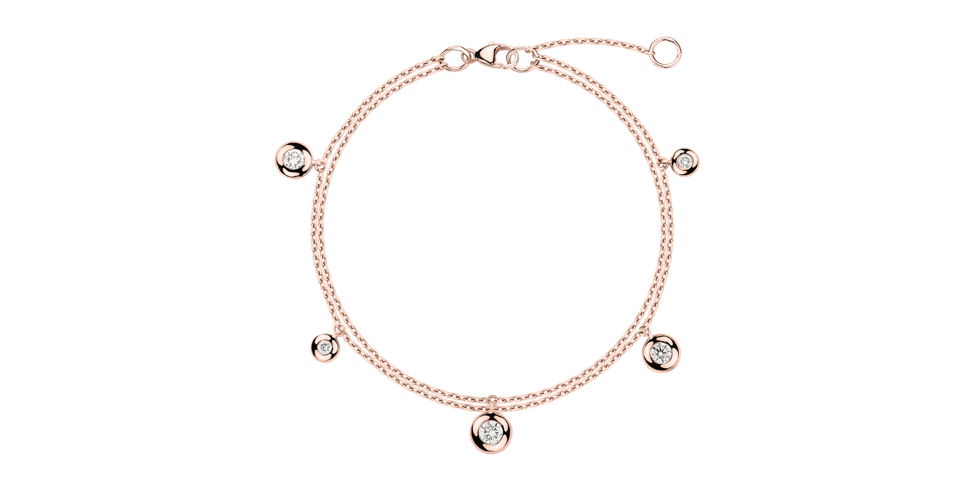 Náramek s diamanty Dots