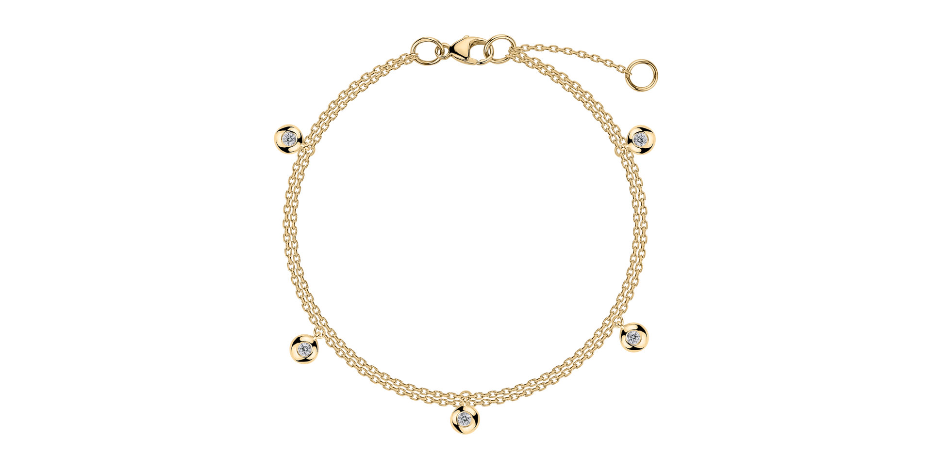 Náramek s diamanty Delouise