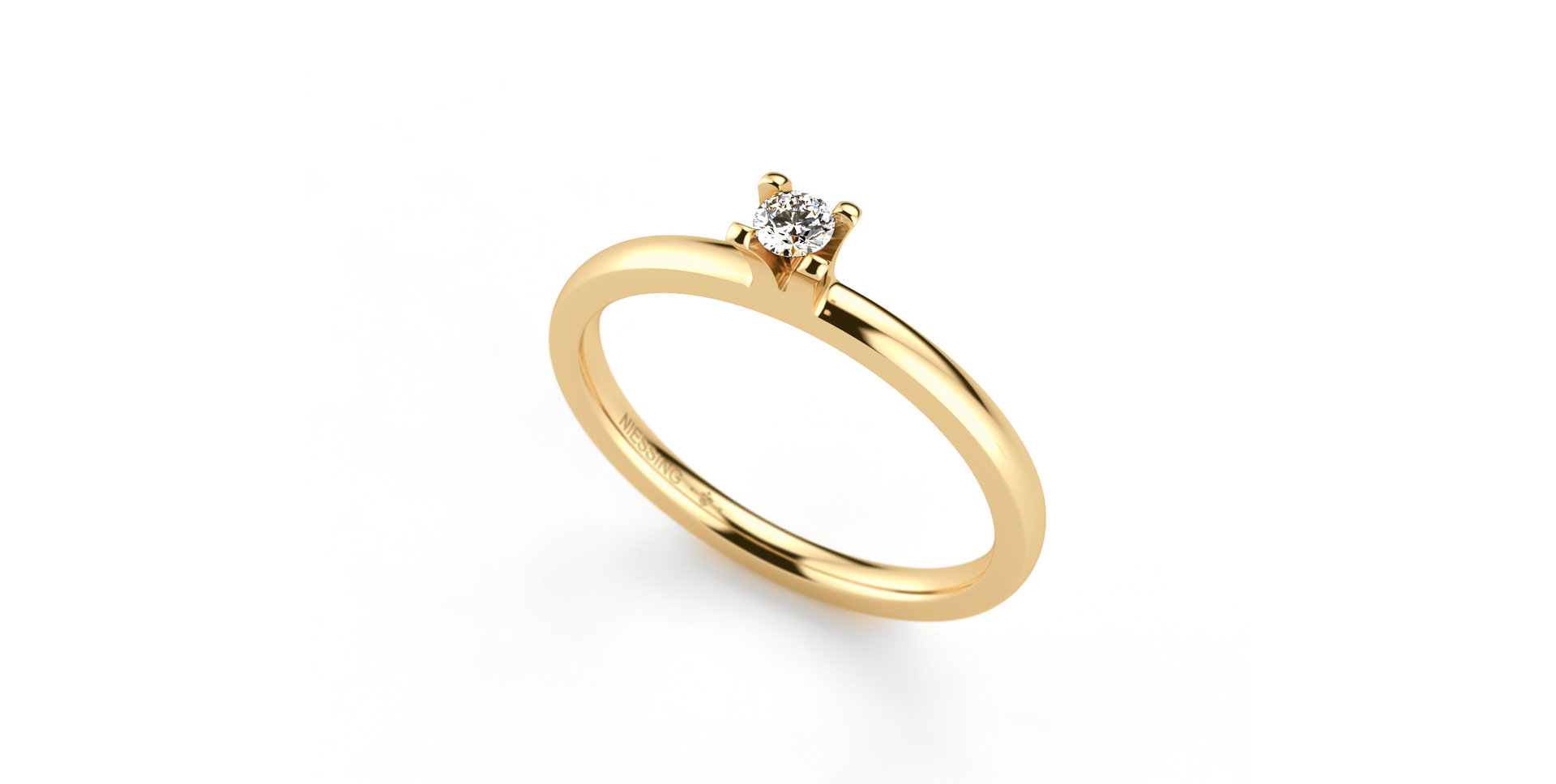 Prsten s diamantem Amatis 4 prongs