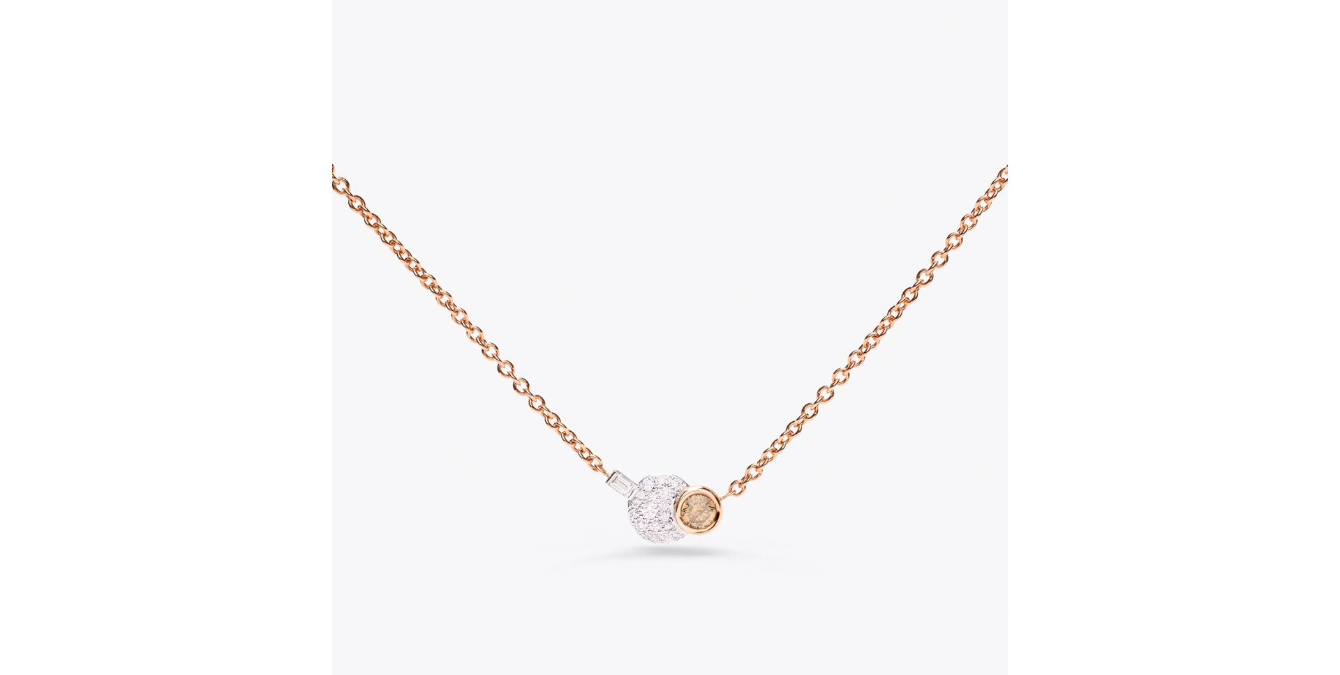 Náhrdelník s diamanty Sabbia