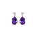 Náušnice s diamanty a ametystem Galatea5
