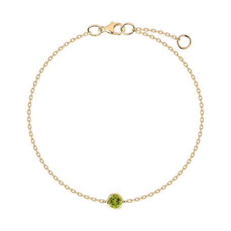 Náramek s peridotem Neon Dot