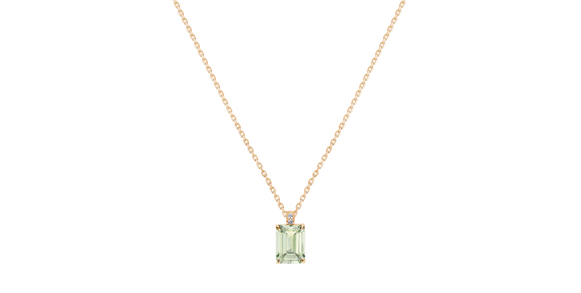 Náhrdelník s diamanty a ametystem Mireth