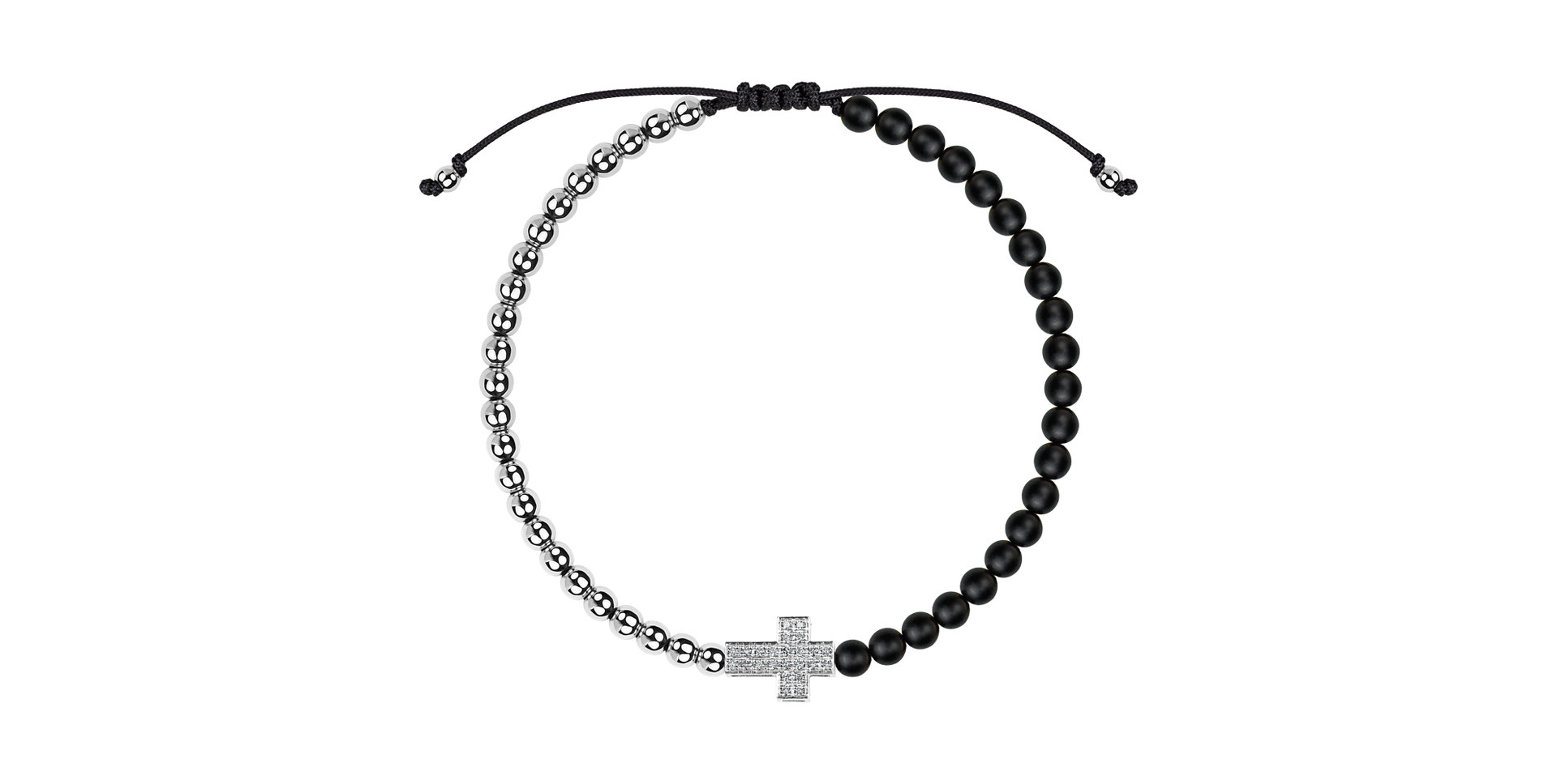 Náramek s diamanty a acháty Sacred Light