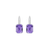 Náušnice s diamanty a ametystem Carlotta5