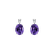Náušnice s diamantem a ametystem Royal Aura5