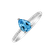 Prsten s diamanty a topazem Tearfall4