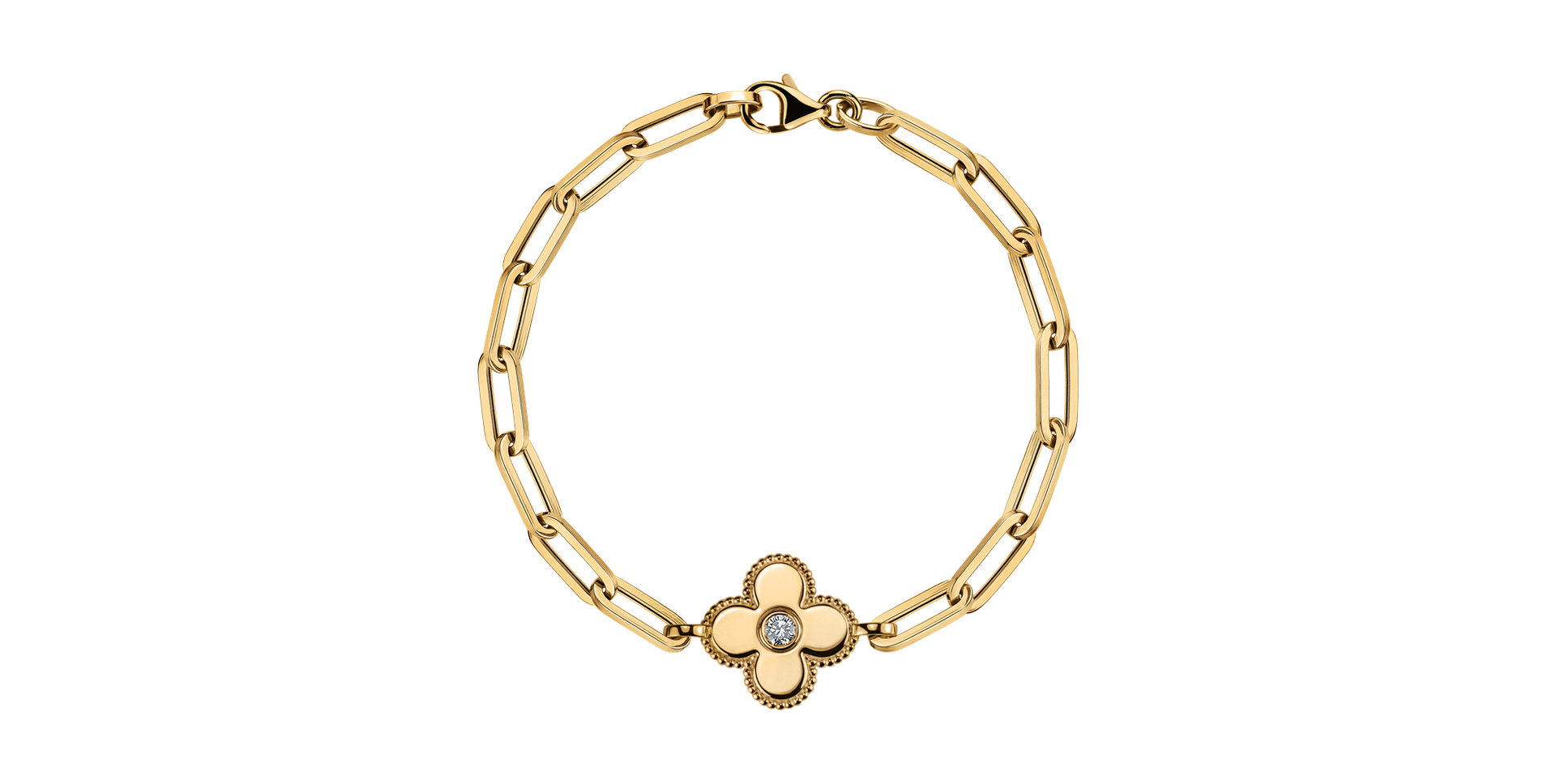 Náramek s diamantem Lucky Chick