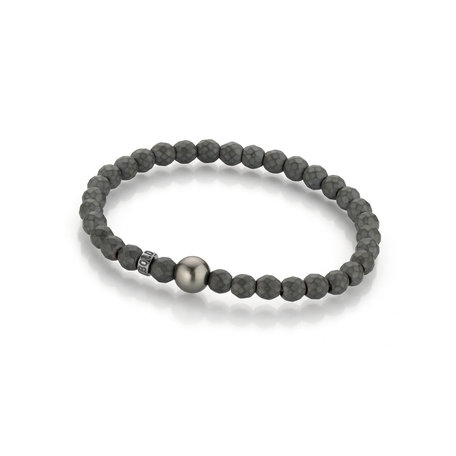 Náramek s hematitem a mořskou perlou 8-9 mm Bold Armband