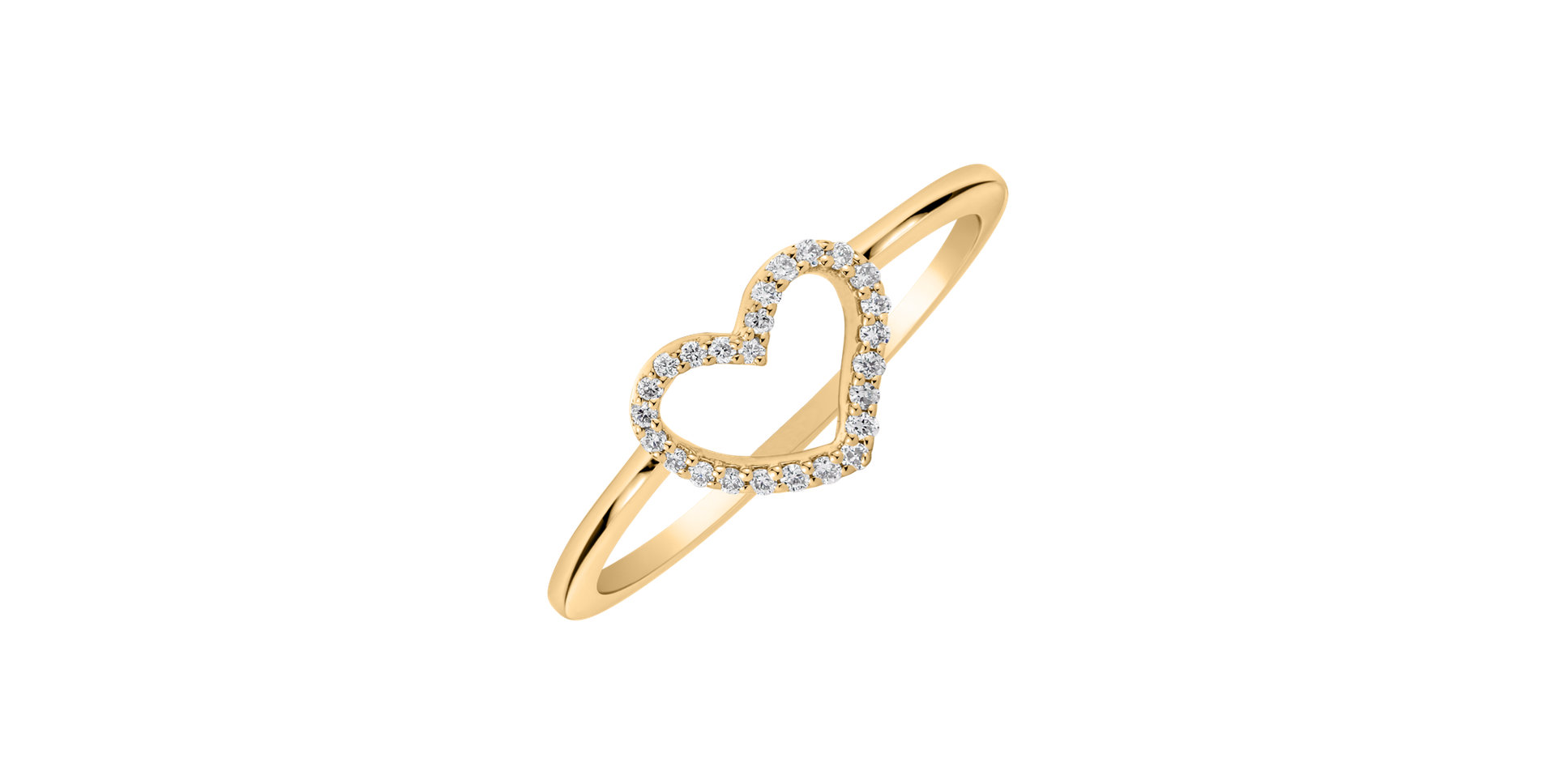 Prsten s diamanty Heart Bling