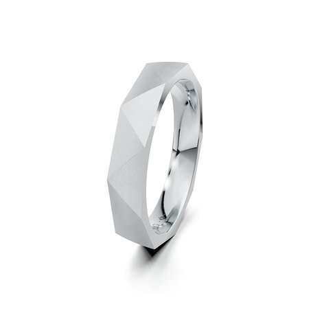 Prsten platina Triangle