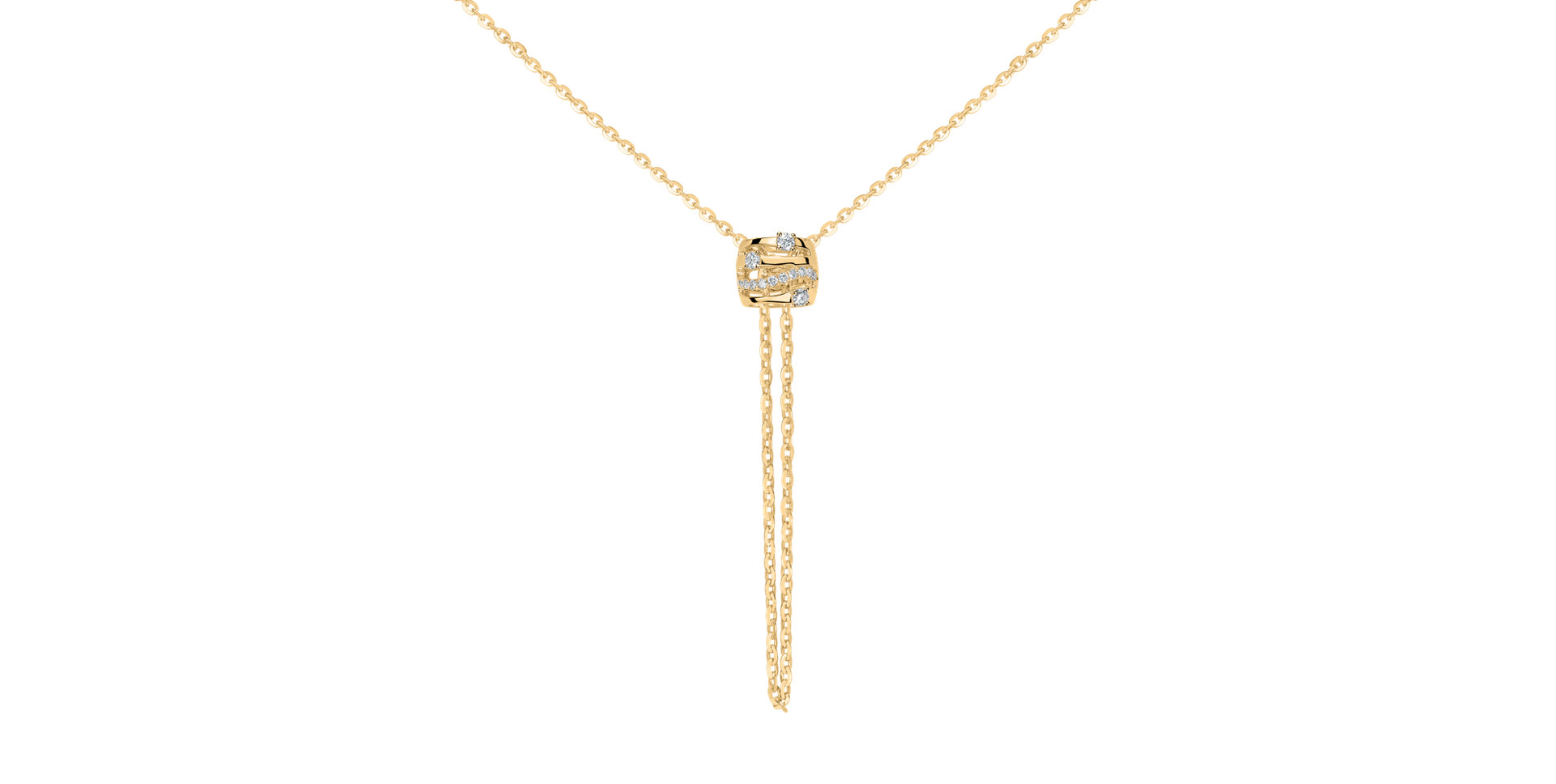 Náhrdelník s diamanty Golden Verse