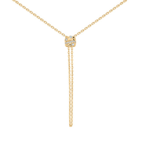 Náhrdelník s diamanty Golden Verse
