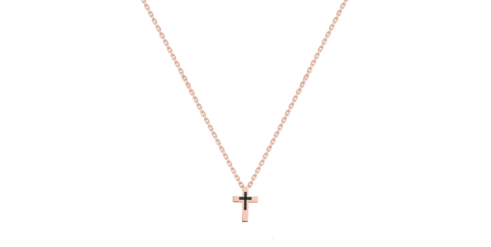 Náhrdelník s černými diamanty Spirit Bound