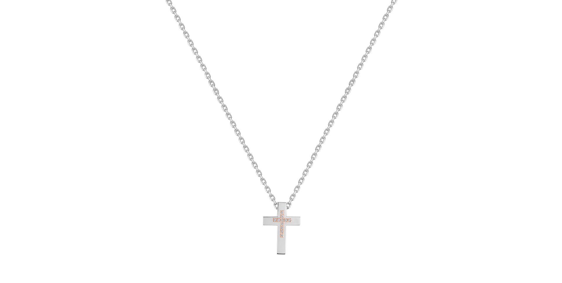 Náhrdelník s diamanty Cross