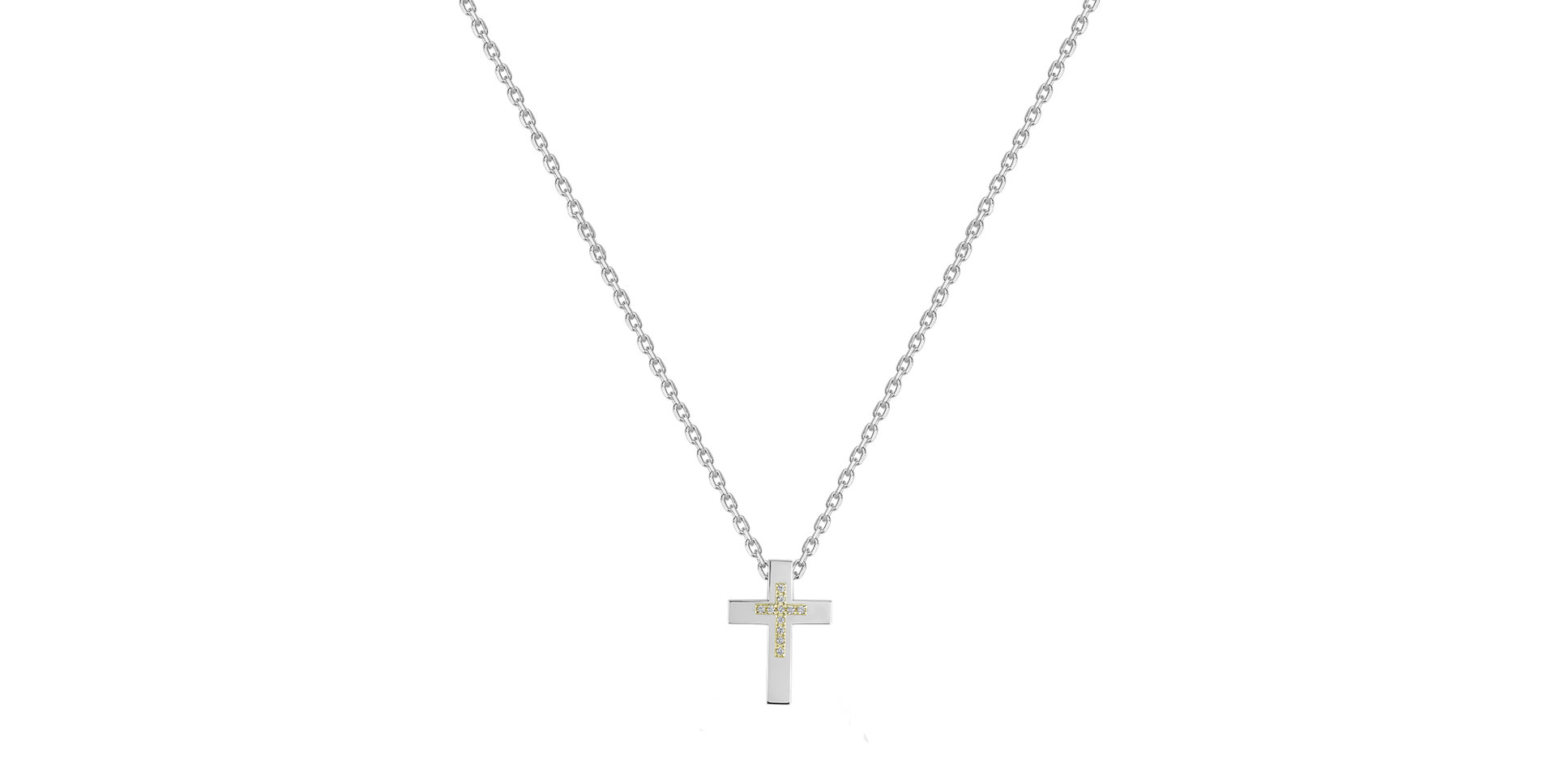 Náhrdelník s diamanty Cross