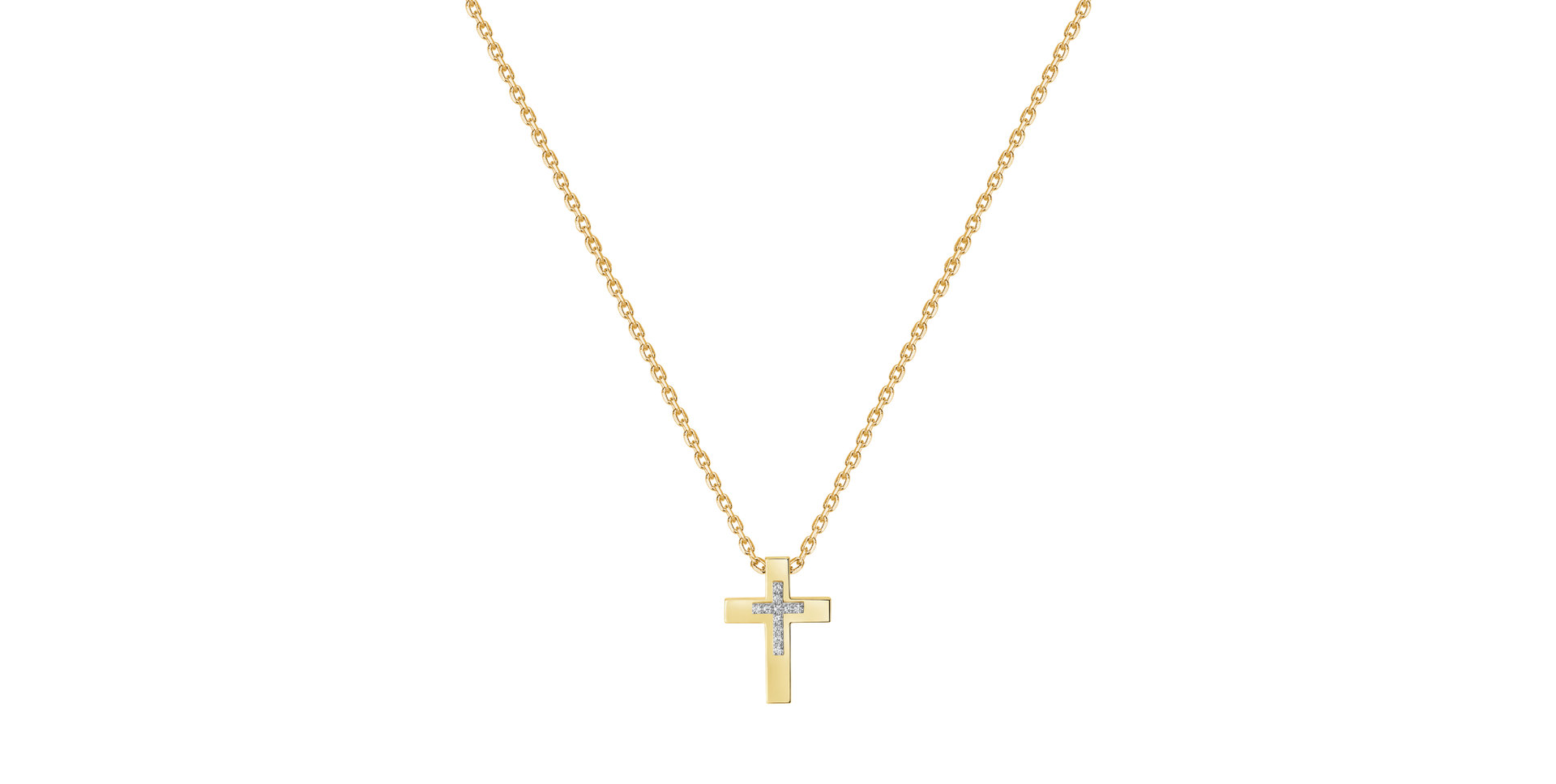 Náhrdelník s diamanty Cross